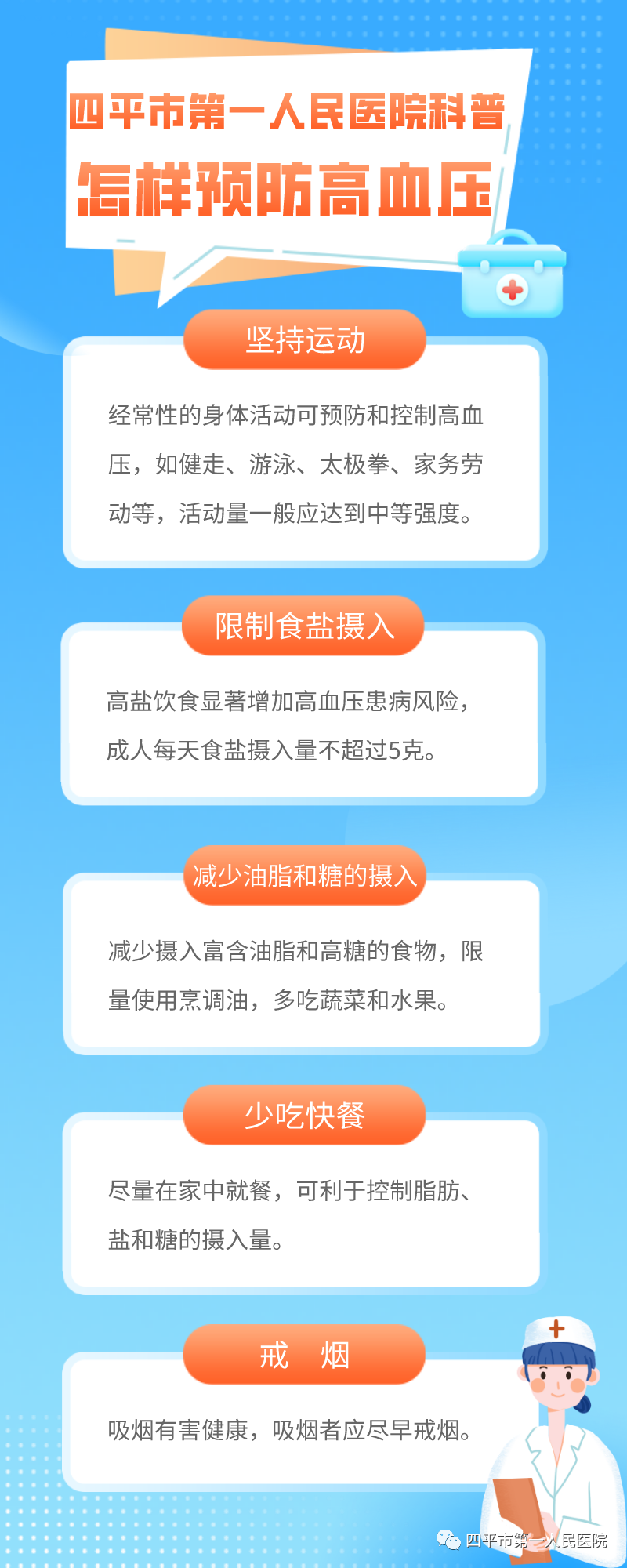 四平市第一人民医院心血管内科专家健康指导：怎样预防高血压？.png